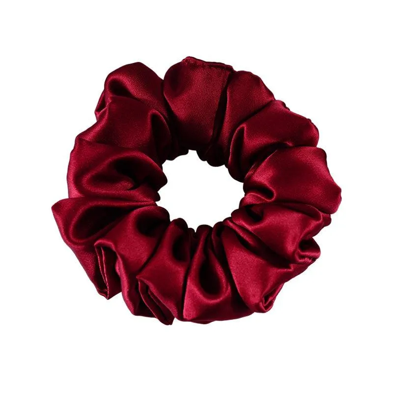 Large Fluffy Silk Scrunchies - custom and wholesale