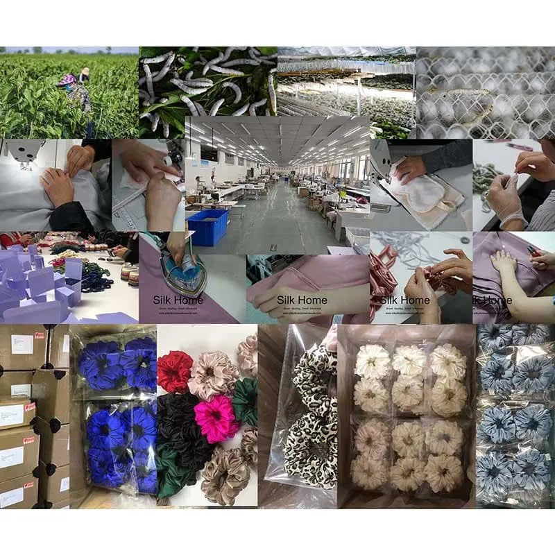 Large Fluffy Silk Scrunchies - custom and wholesale