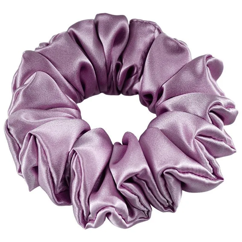 Large Fluffy Silk Scrunchies - custom and wholesale