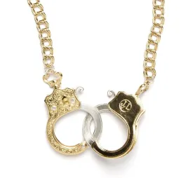 Large Functioning Handcuff Necklace