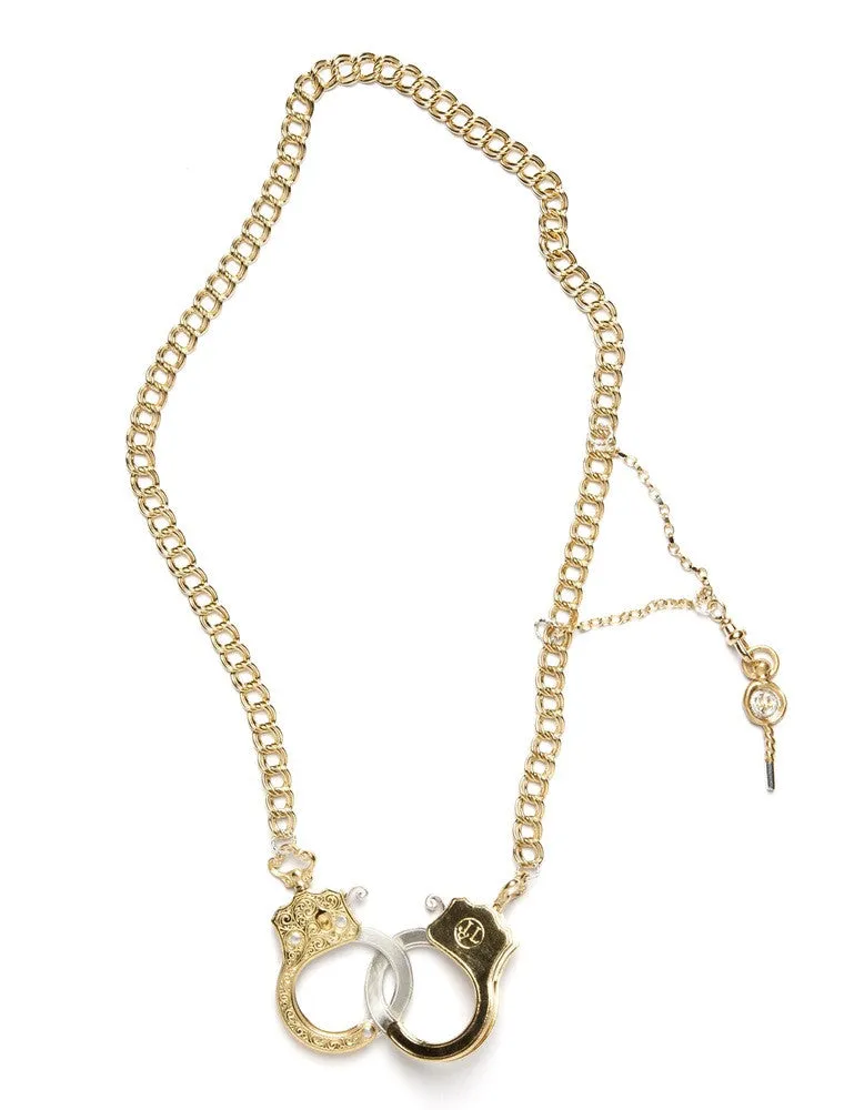 Large Functioning Handcuff Necklace