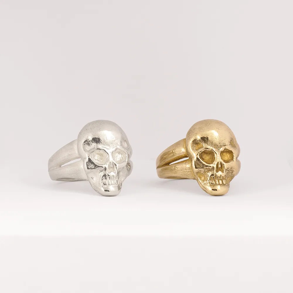 Le Crâne Skull Ring in Silver