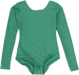 Leveret Girls Leotard Basic Long Sleeve Ballet Dance Leotard (2T-14 Years) Variety of Colors