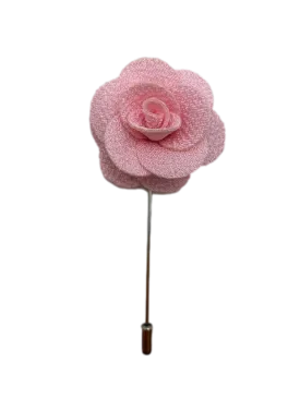 Light Pink Lapel Flower Pin