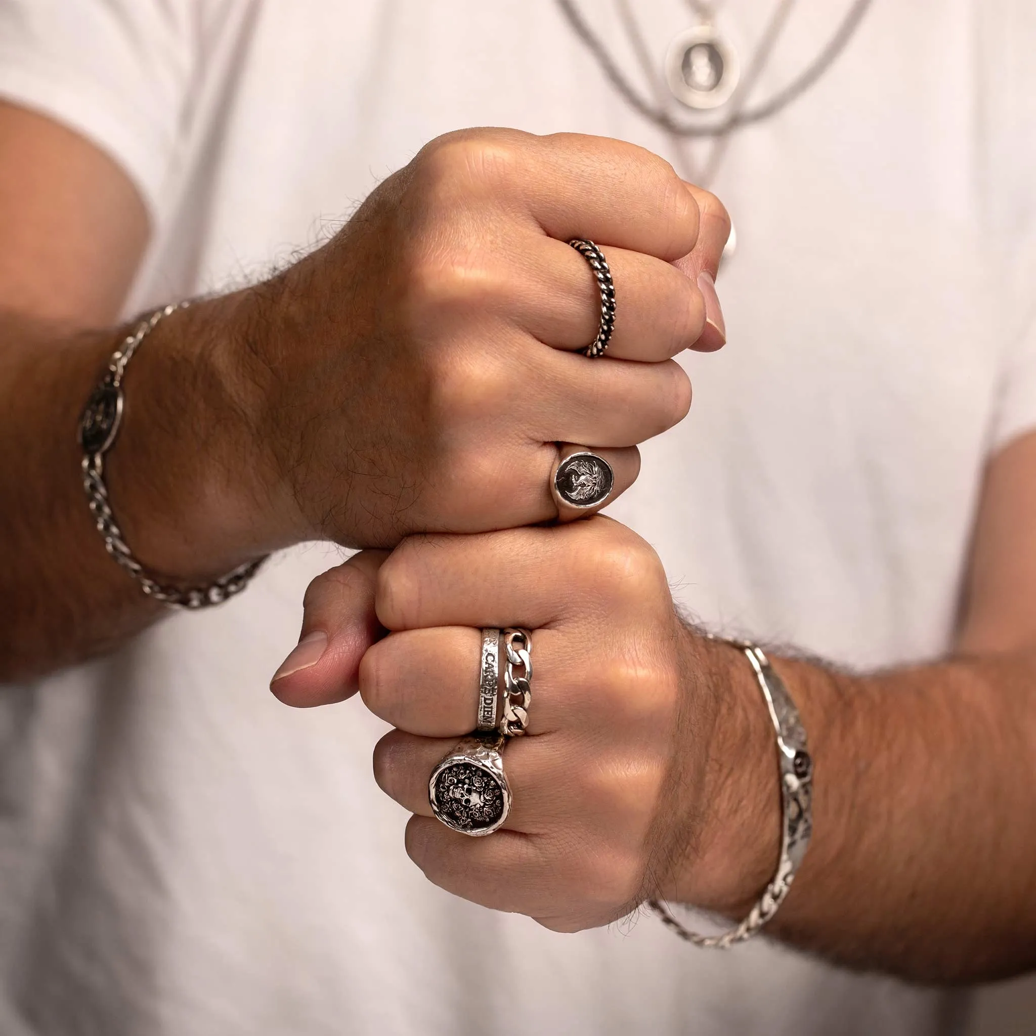 Live Every Moment Narrow Formed Band Ring