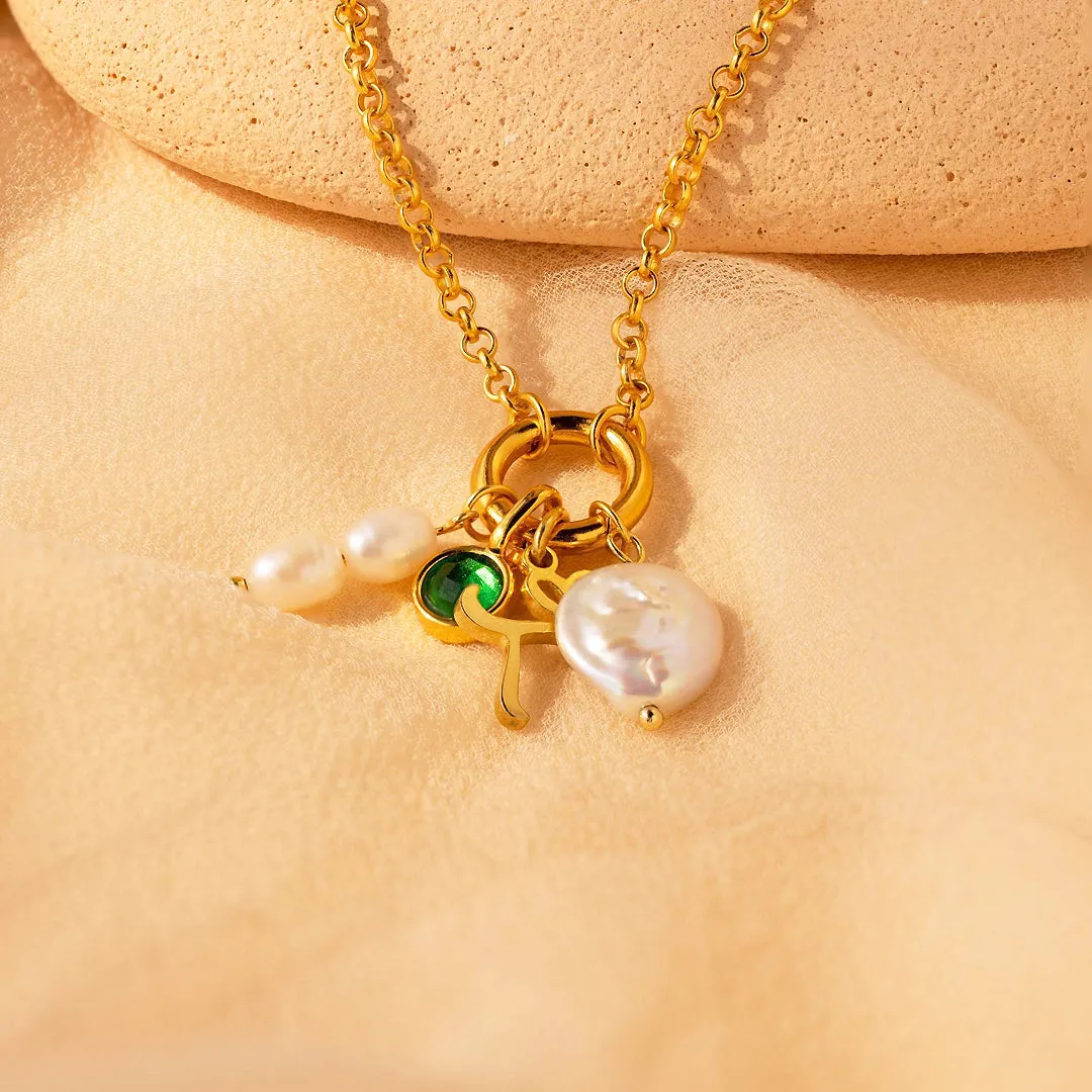 Luxe4348 - Birthstone Necklace, Bracelet, Earrings