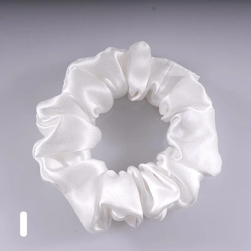 Midi Silk Scrunchies White - Dropshipping
