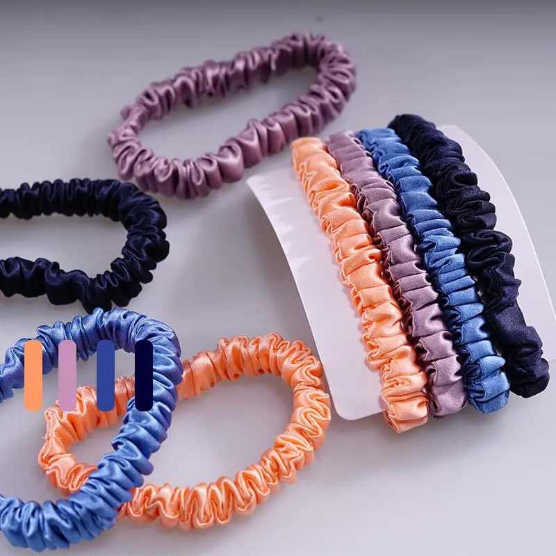 Mini silk scrunchies Dawn - 4 Pack - dropshipping