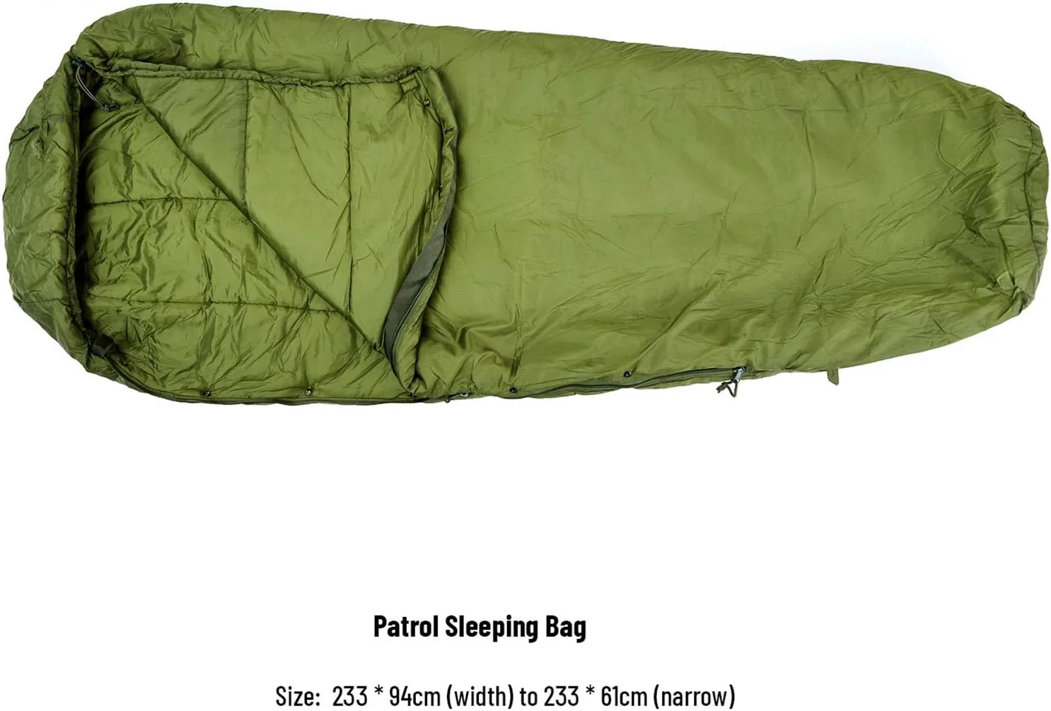 MT Army Military Modular Sleeping Bags System, Multi Layered with Bivy Cover for All Season, Woodland/Multicam