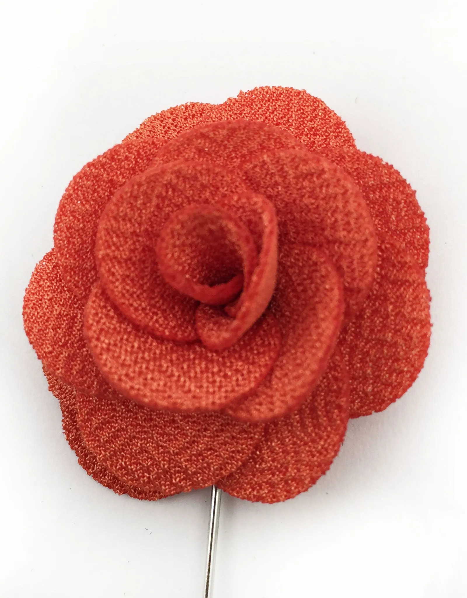 Orange Flower Lapel Pin