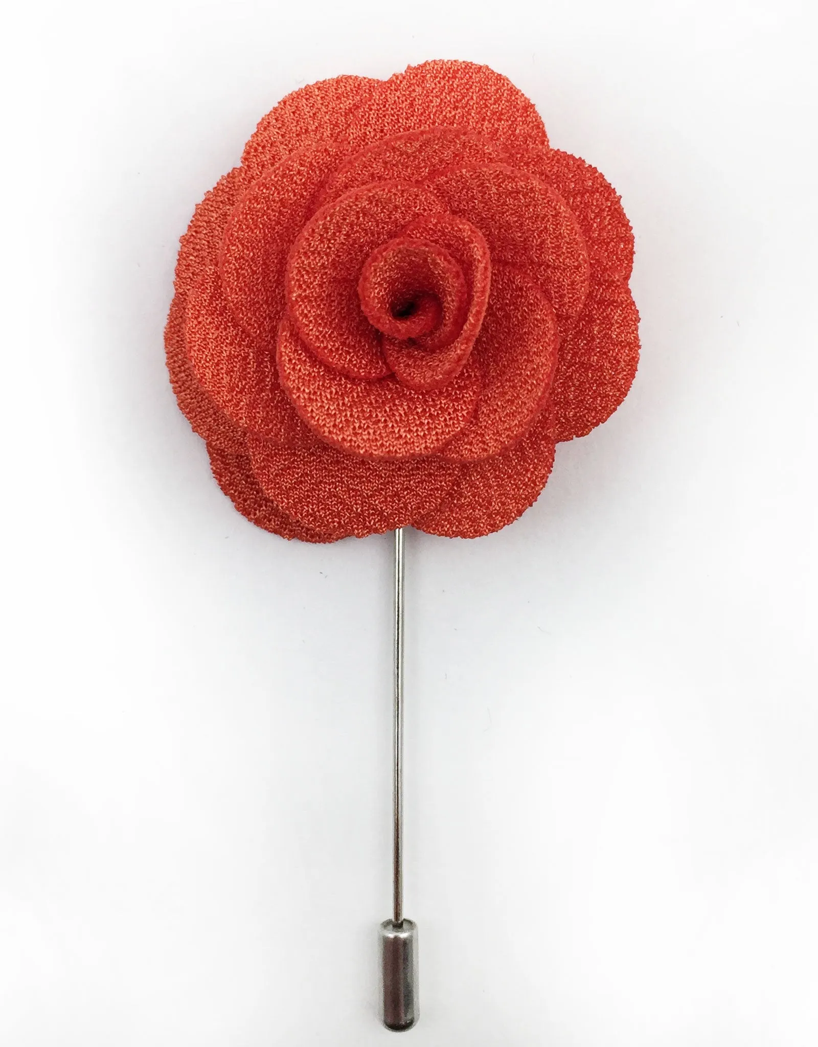 Orange Flower Lapel Pin