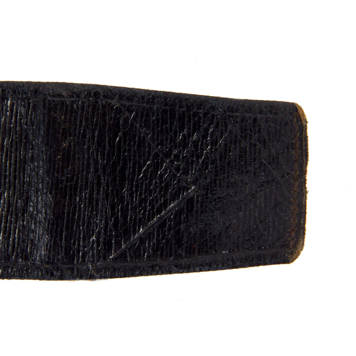 Original British Victorian Era Royal Artillery Officer's "Gimp" Leather Waist Belt