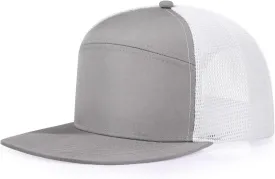 Oversize XXL Blank Flatbill Mesh Snapback Cap Extra Large 6 Panel Camper Style Hat for Men Big Head 23.6"-25.6"