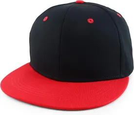 Oversized 2XL Structured Flatbill Snapback Cap for Big Heads