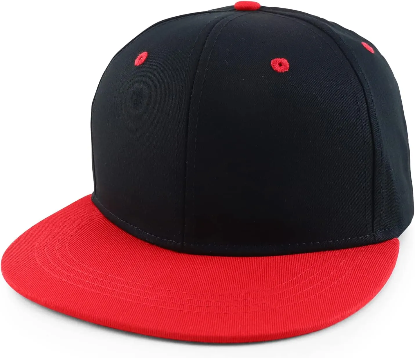 Oversized 2XL Structured Flatbill Snapback Cap for Big Heads