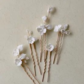 P218 clay hair pin set