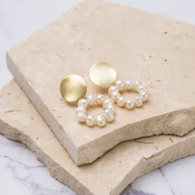 Parys 14k gold plated vermeil pearl earrings