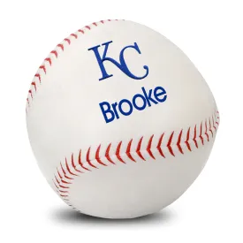 Personalized Kansas City Royals Plush Baseball