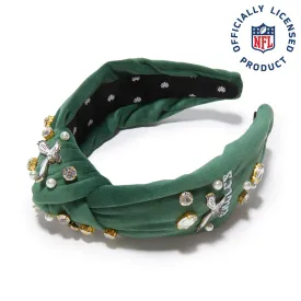 PHILADELPHIA EAGLES LELE SADOUGHI X NFL KELLY GREEN EMBELLISHED KNOTTED HEADBAND