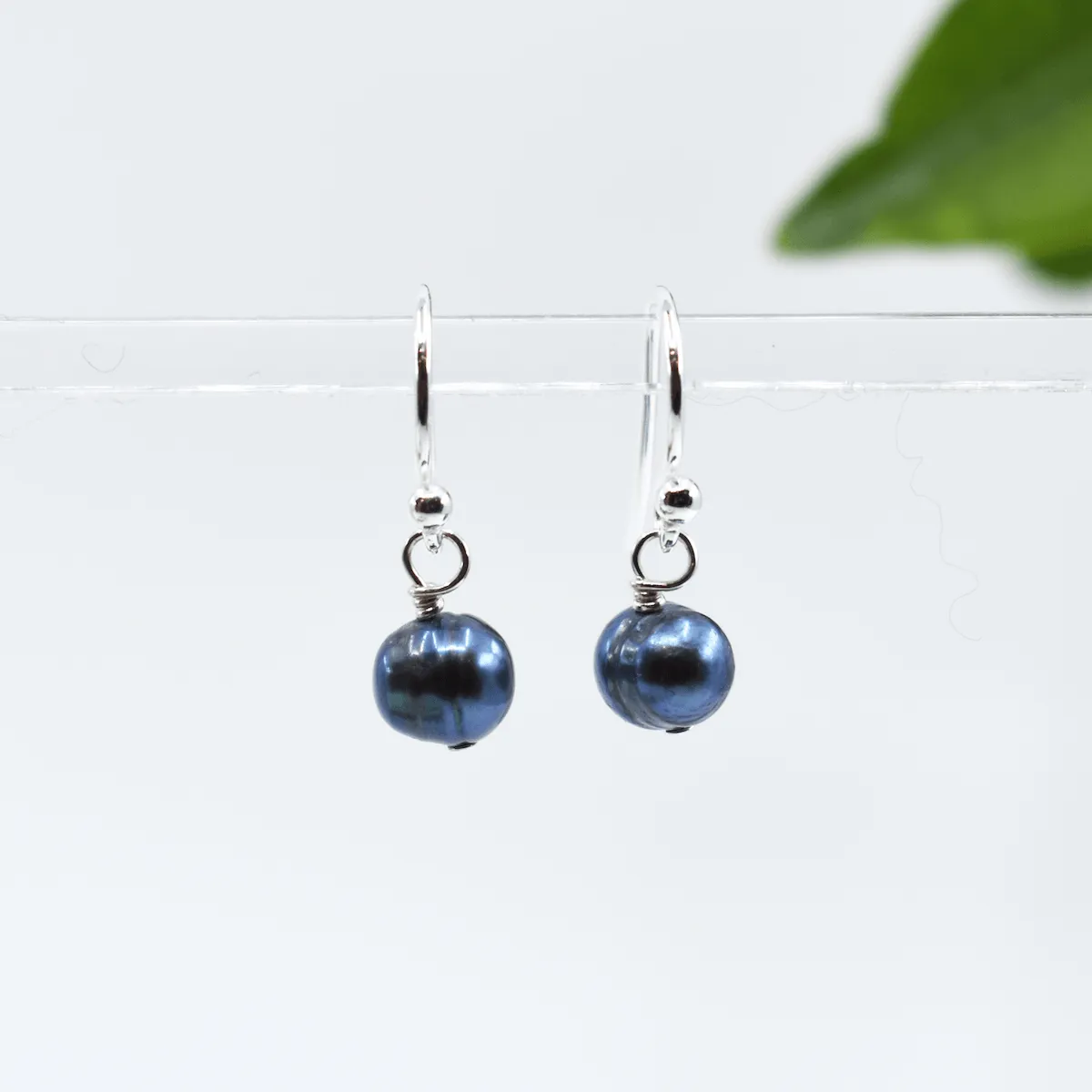 Pink Freshwater Pearl Drop Earrings