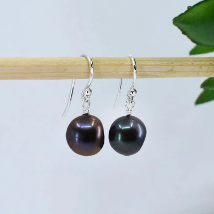 Pink Freshwater Pearl Drop Earrings