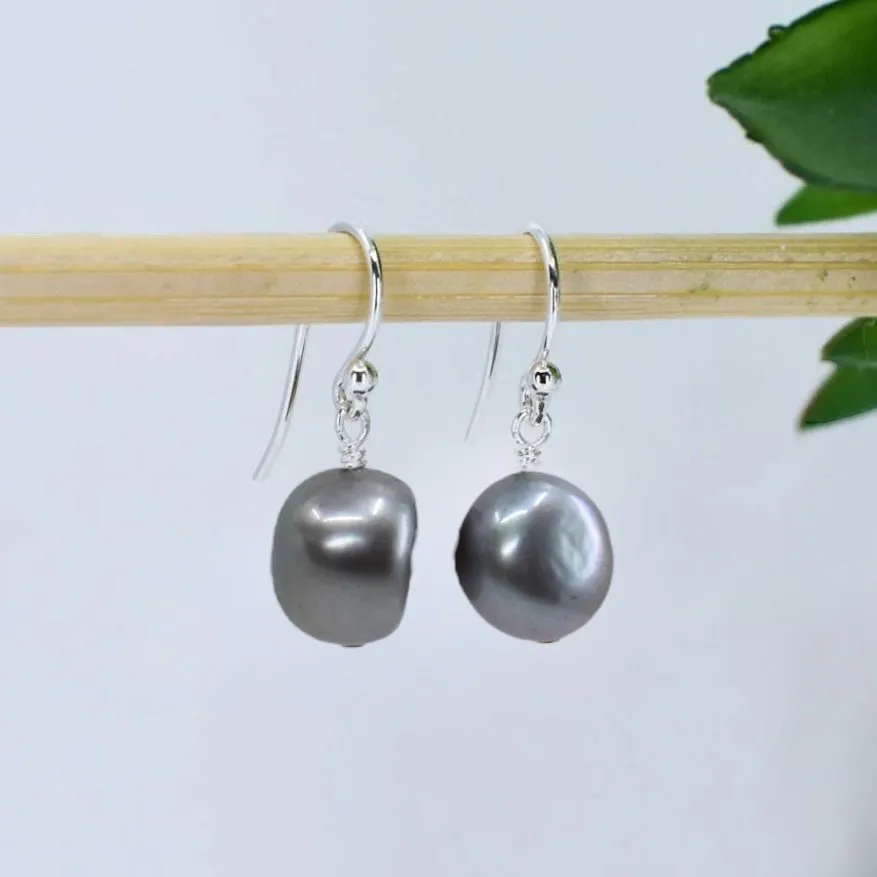 Pink Freshwater Pearl Drop Earrings
