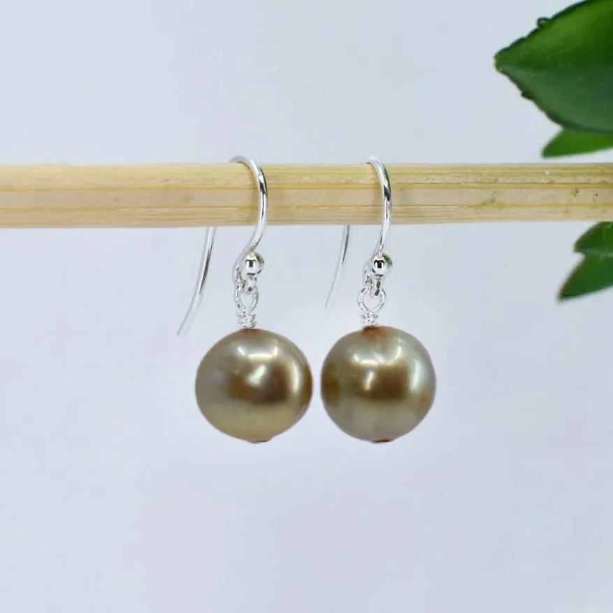 Pink Freshwater Pearl Drop Earrings