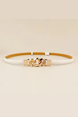 PU Skinny Belt