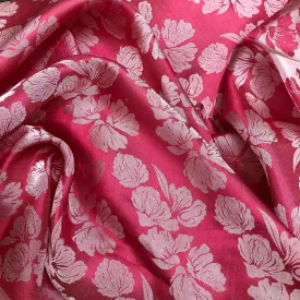 PURE MULBERRY SILK fabric by the yard - Floral silk - Handmade fabric – Dress making – Silk for sewing - Gift for women - Sewing clothes