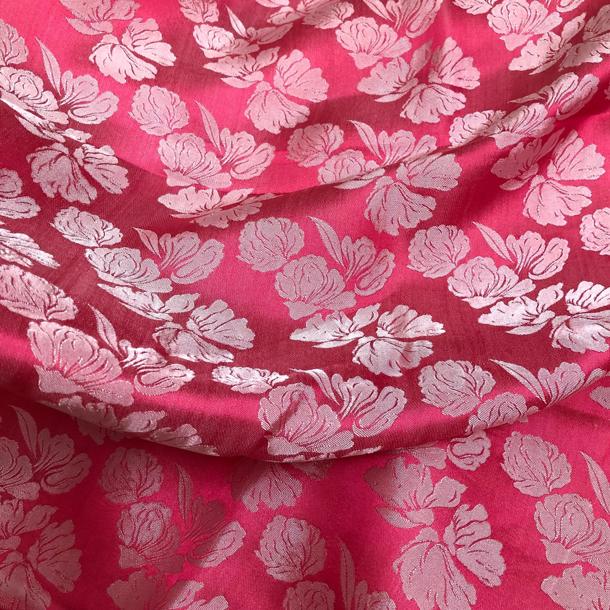 PURE MULBERRY SILK fabric by the yard - Floral silk - Handmade fabric – Dress making – Silk for sewing - Gift for women - Sewing clothes
