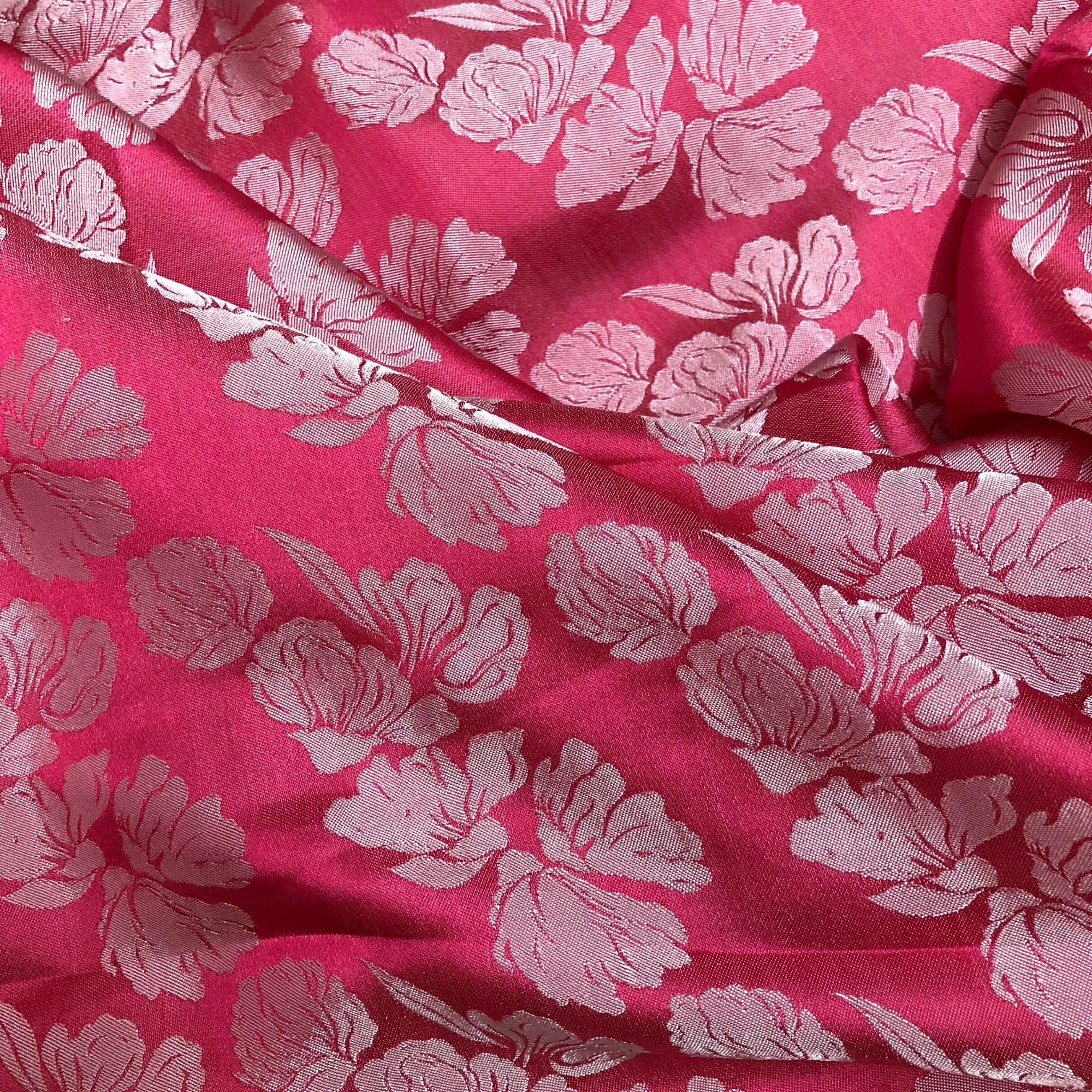 PURE MULBERRY SILK fabric by the yard - Floral silk - Handmade fabric – Dress making – Silk for sewing - Gift for women - Sewing clothes