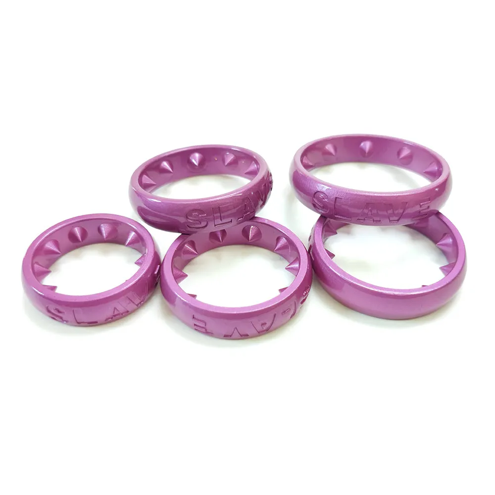 Purple BDSM Spiked Slave Delay Ejaculation Cock Rings