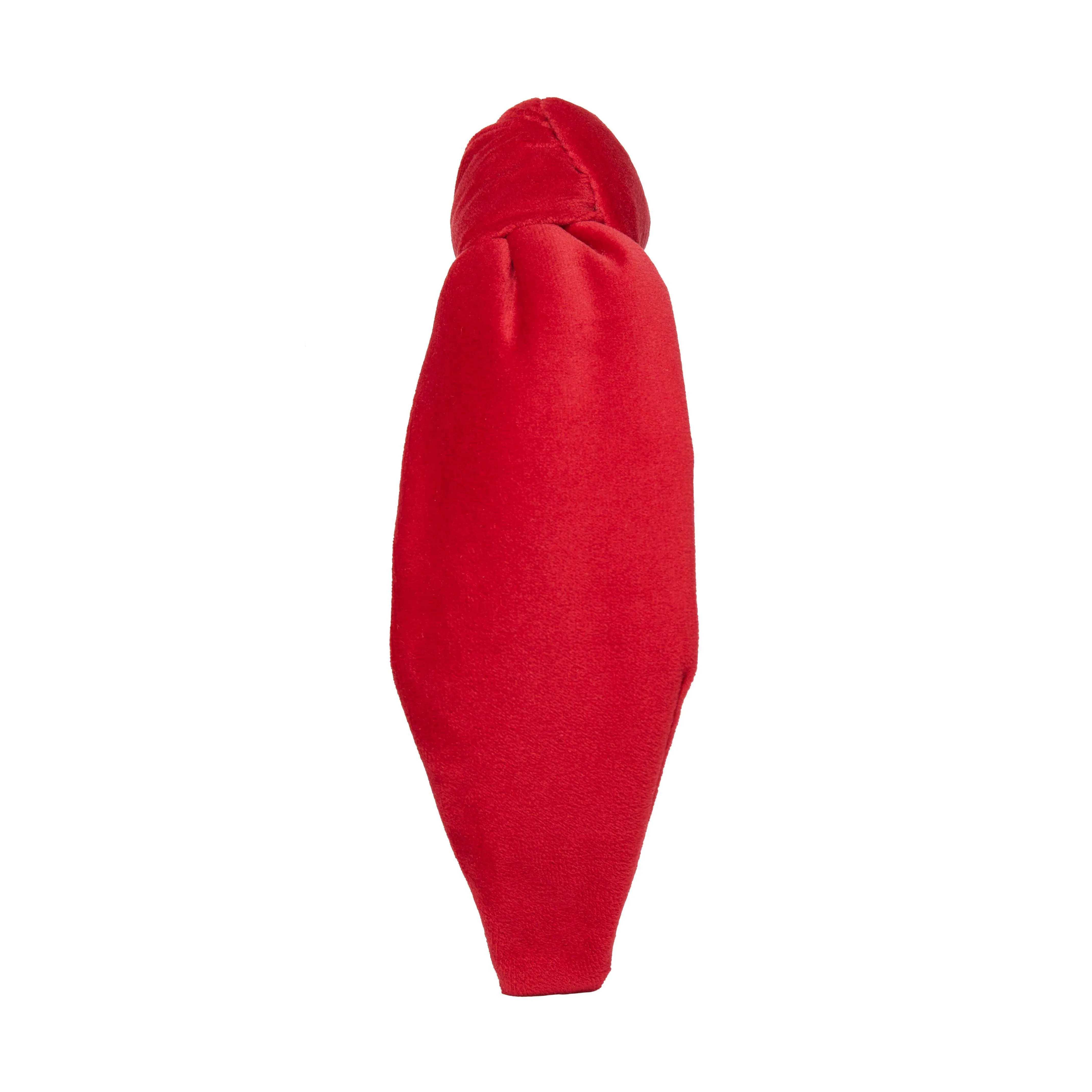 RED VELVET KNOTTED HEADBAND