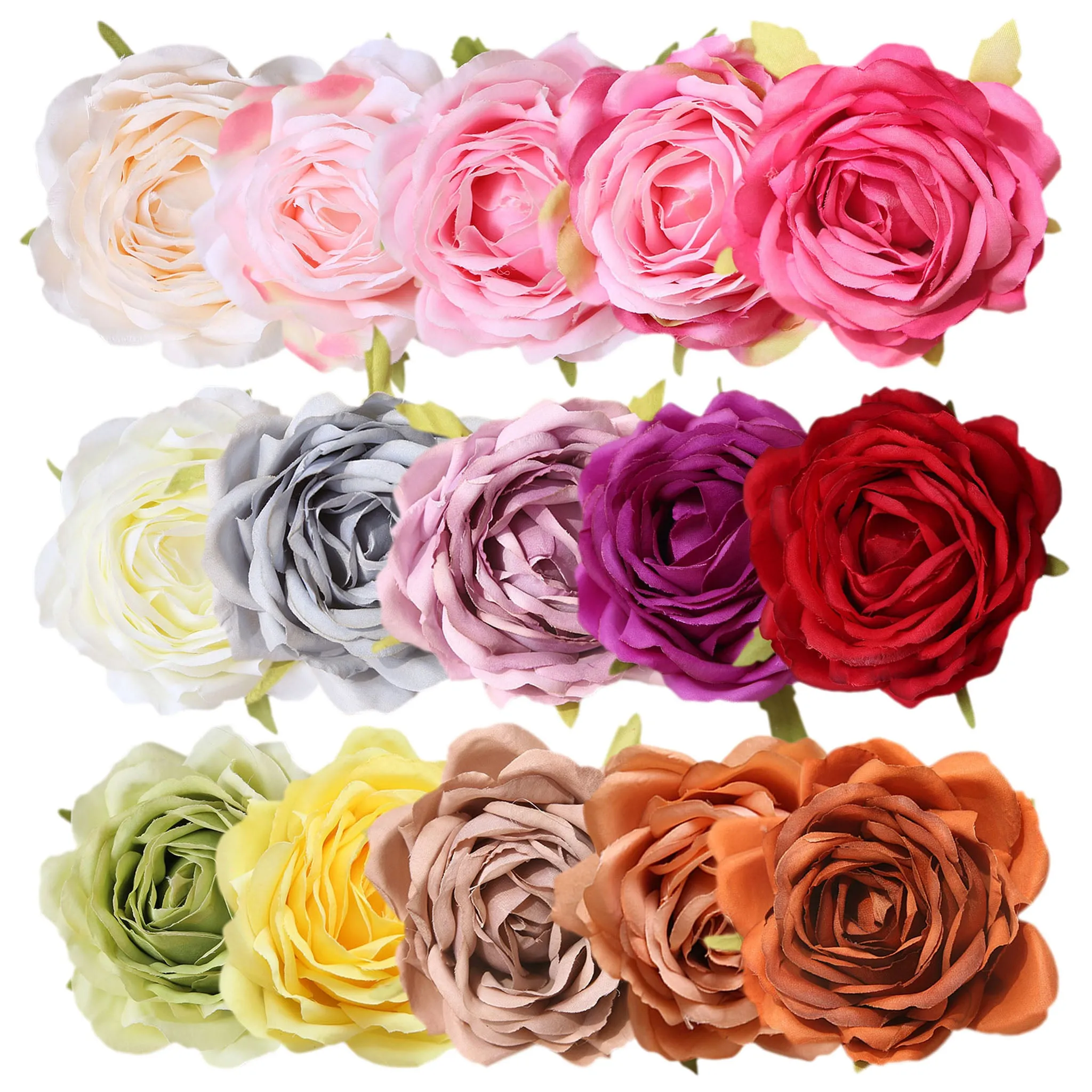 Silk Flowers Bulk Cabbge Roses Wholesale