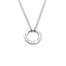 Silver Croí alainn single pendant