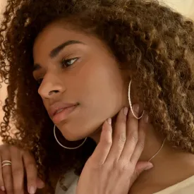 Silver Oversized Hoop Earrings