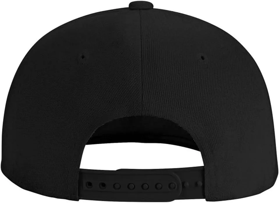 Skeleton Hand Snapback Hat for Men Women, Embroidered Adjustable Cotton Skull Finger Flat Bill Baseball Cap