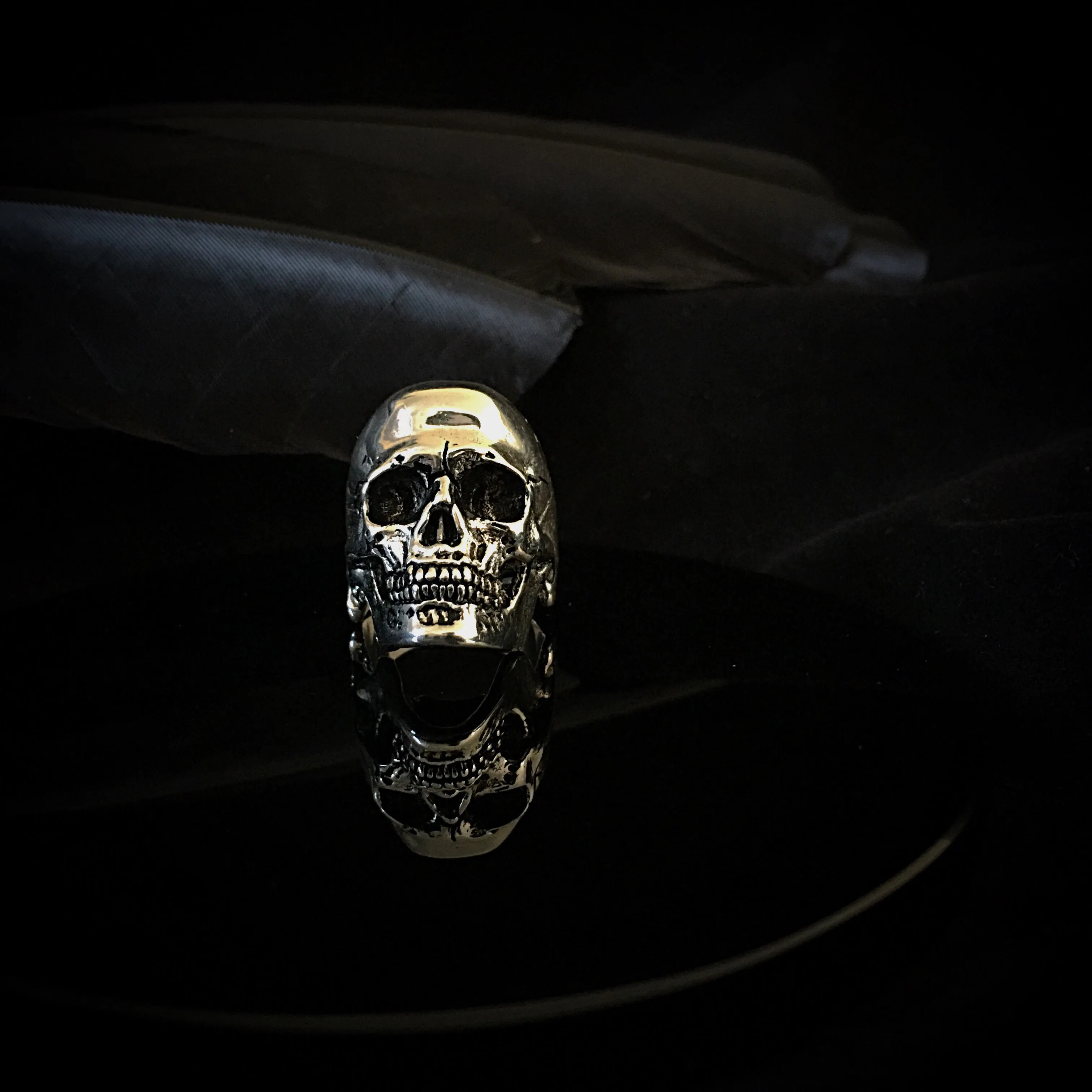 Steel Full Skull Ring