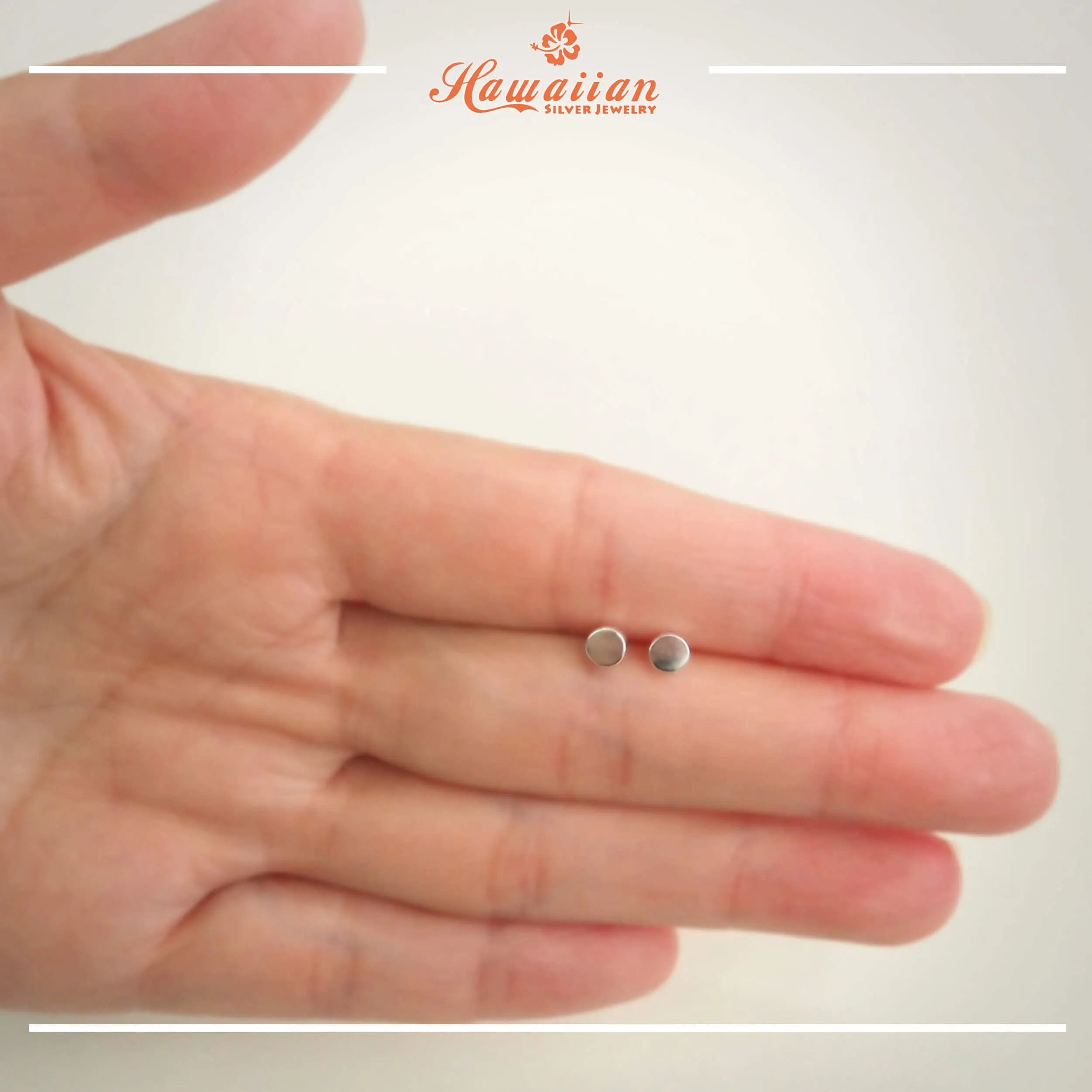 Sterling Silver XS Tiny Circle Stud Earrings