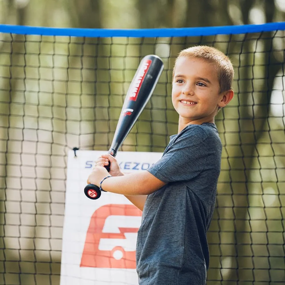 SweetSpot Plastic Bat and Ball Combo Set | Backyard Baseball Set for Youth, Kids, Teens, and Adults
