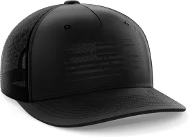 Tactical Pro Supply USA American Flag Snapback Hat for Men and Women | Embossed Logo Patriotic Mens Trucker Hats - US Flag