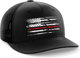 Tactical Pro Supply USA American Flag Snapback Hat for Men and Women | Embossed Logo Patriotic Mens Trucker Hats - US Flag