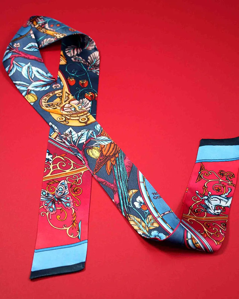 Terra Firma Blue Skinny Twilly
